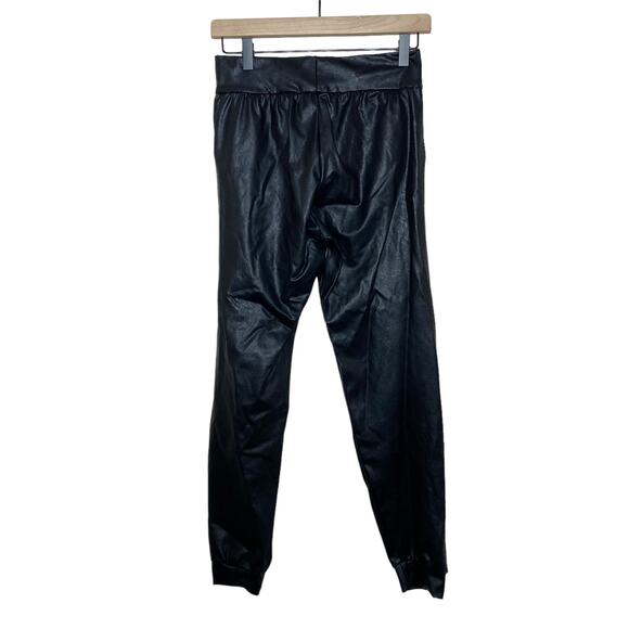 Commando Black Faux Leather Joggers Size Small - Picture 7 of 14